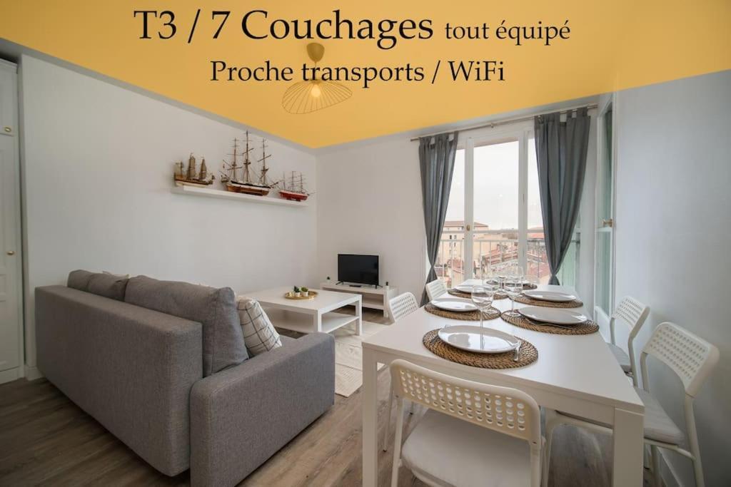 Fully Equipped Apartment Balcony Sleeps 7 Wifi Marsella Exterior foto
